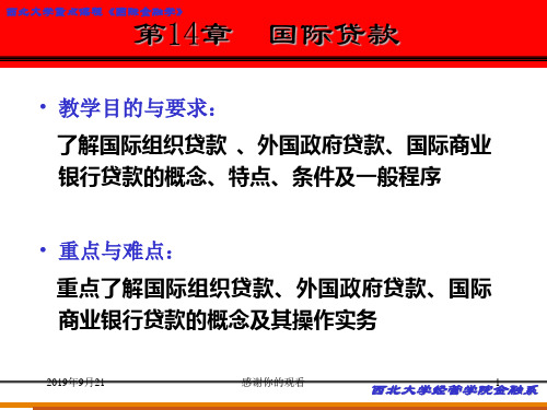 西北大学重点课程《国际金融学》.ppt