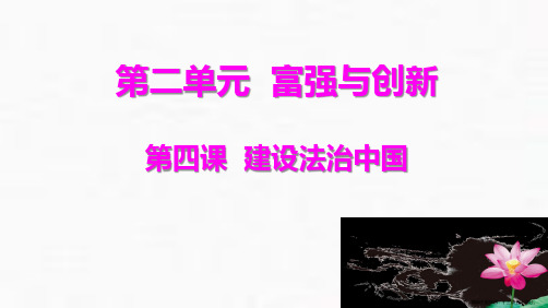 【期末复习】第四课建设法治中国复习课件部编版道德与法治九年级上册