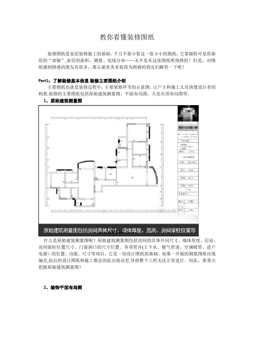 教你看懂装修图纸