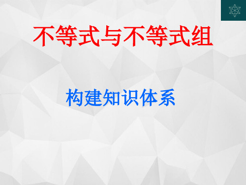 新人教版七年级数学下册《九章 不等式与不等式组  小结  构建知识体系》课件_7