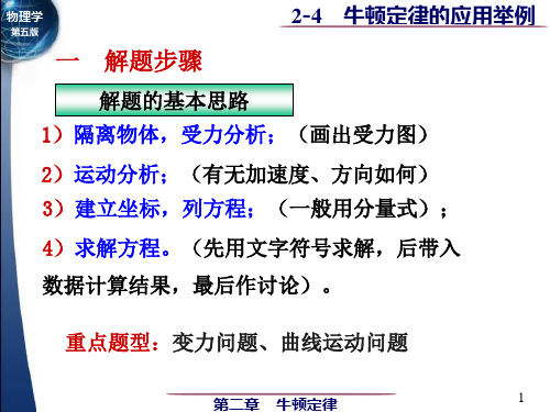 2-4 牛顿定律的应用举例