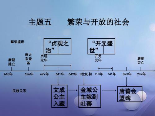 中考历史主题5繁荣与开放的社会复习课件