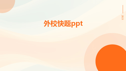 外校快题ppt