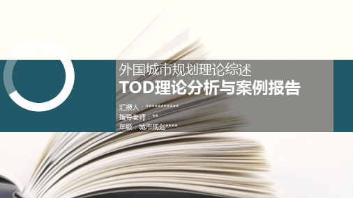 推荐-TOD理论分析与案例报告 精品