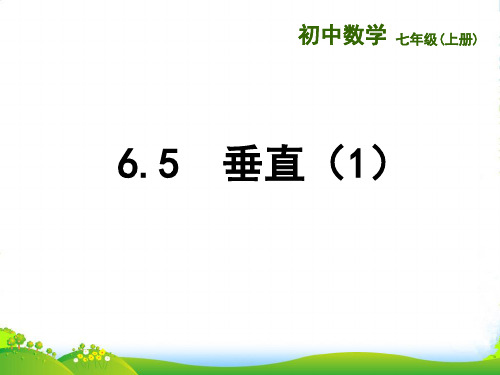 苏科版七年级数学上册6.5《垂直(1)》课件