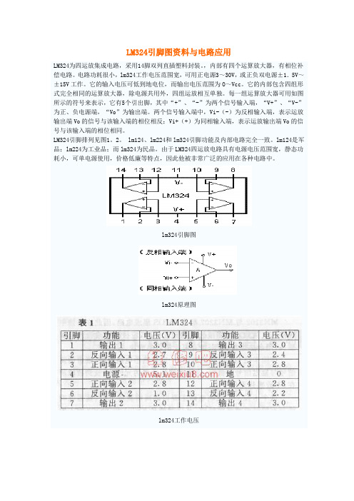 【良心出品】LM324引脚图