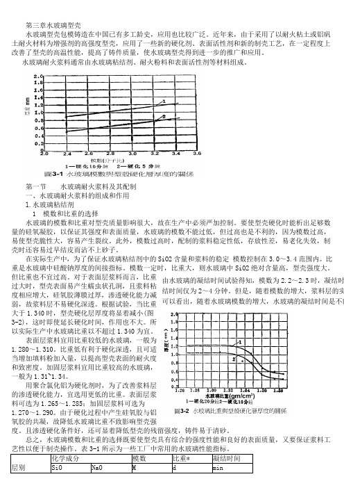 水玻璃型壳