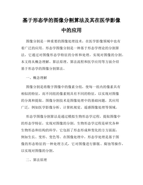 基于形态学的图像分割算法及其在医学影像中的应用