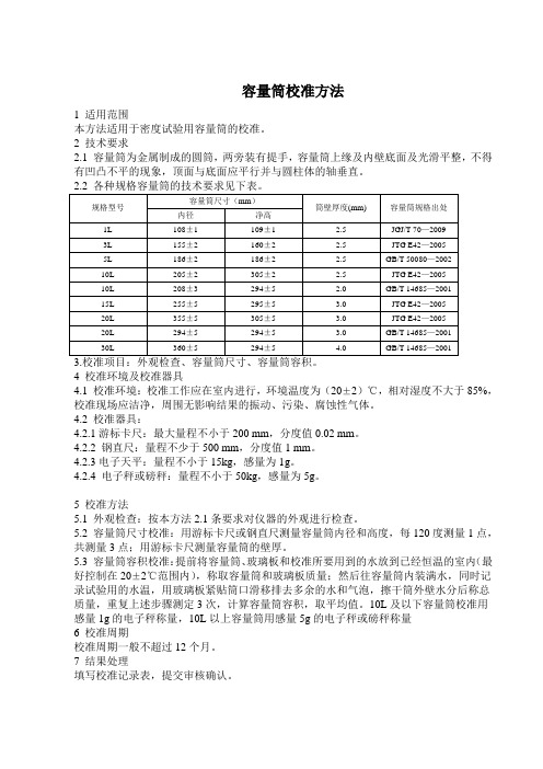 自校方法及记录表依据自校指南新修改的