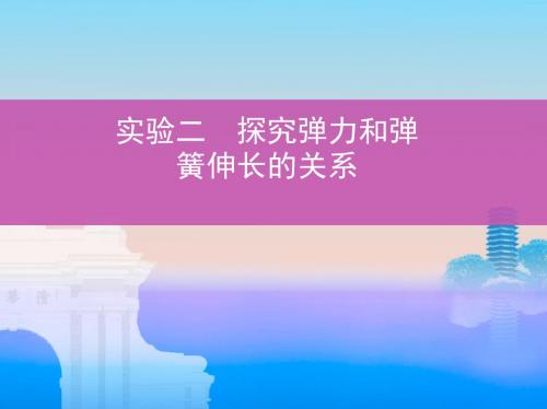 高考物理 探究弹力和弹簧伸长的关系