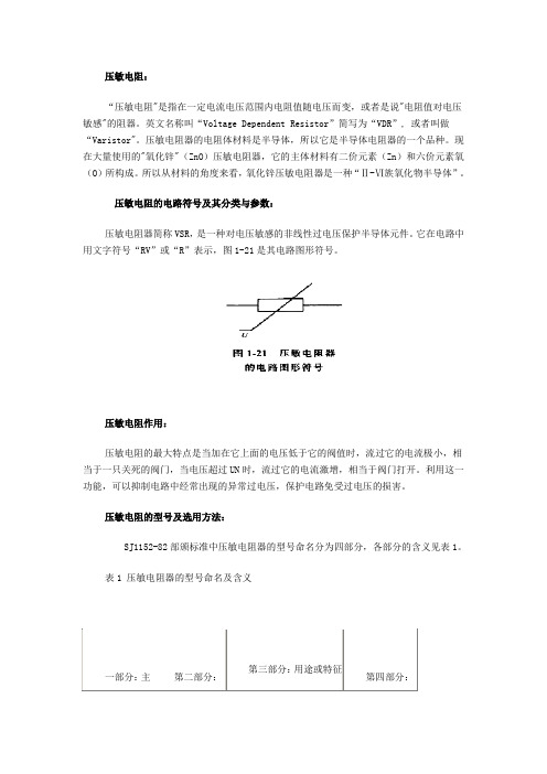 压敏电阻