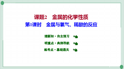 第1课时金属与氧气、稀酸的反应PPT九年级化学人教版下册精品课件