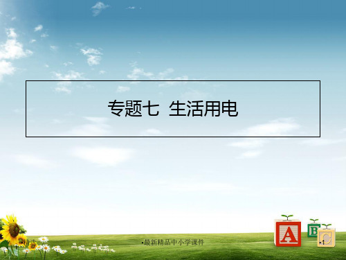 九年级物理全册专题七生活用电课件新版新人教PPT课件