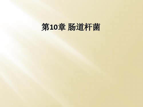 第10章 肠道杆菌