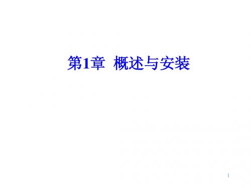 第1章 概述与安装