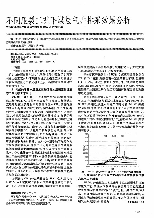 不同压裂工艺下煤层气井排采效果分析