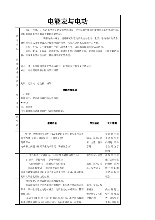 苏科版九年级物理电能表与电功(1)