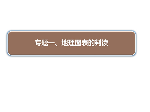 人教版高三地理二轮复习专题 地理图表(共43张ppt)