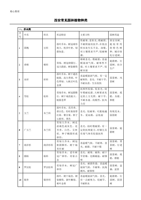 西安常见植物