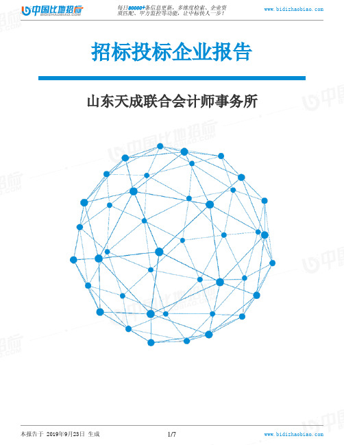 山东天成联合会计师事务所_中标190923