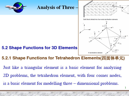 工程有限元分析英文课件：Shape Functions for 3D Elements