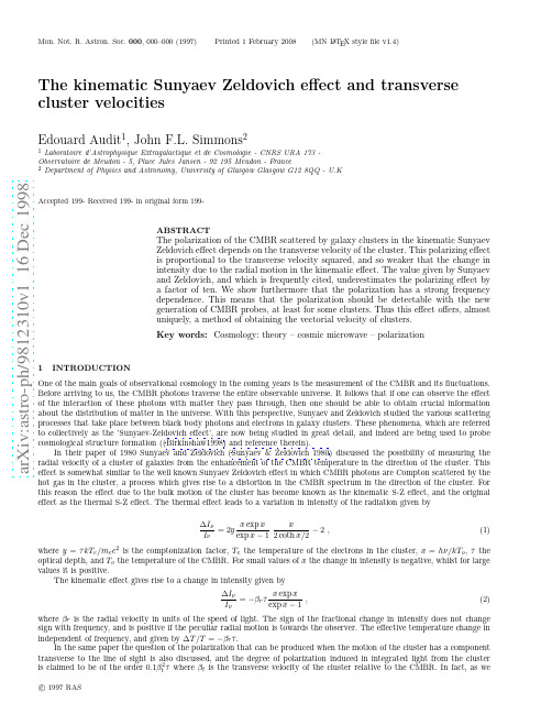 The kinematic Sunyaev Zeldovich effect and transverse cluster velocities