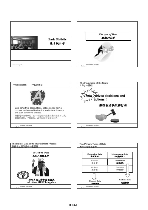 经典六西格玛(6 sigma)培训内部资料D_03_Basic Statistic-13