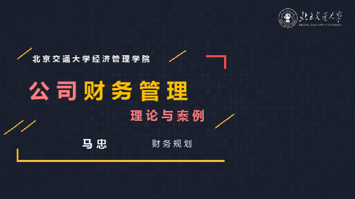 公司财务管理：理论与案例_第05章 财务规划_53 内含增长率_