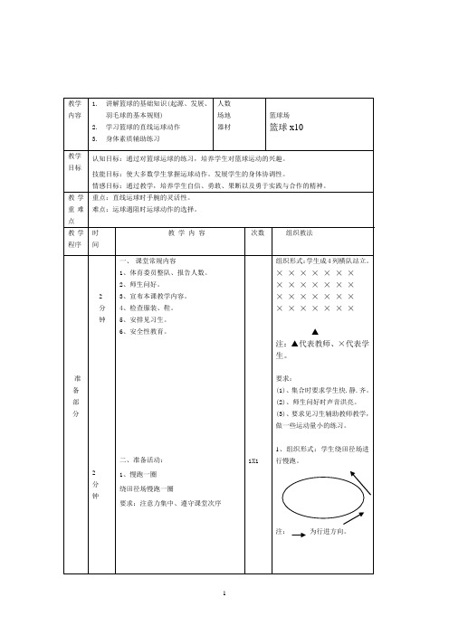 篮球第一次课