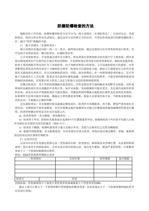 锅炉防磨防爆检查方法