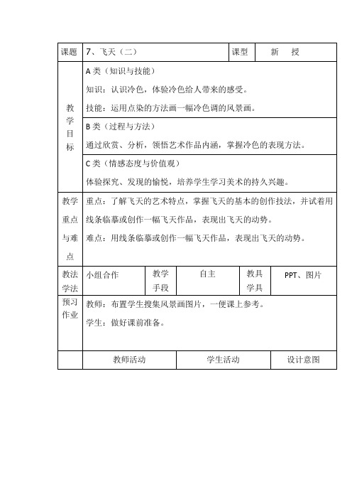 四年级上册美术教案-第7课 飞天(二) ▏人美版 (4)