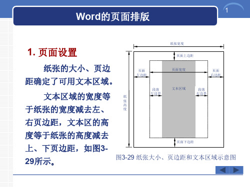 信息技术应用基础Word页面格式设置