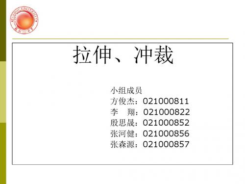 金属加工拉伸和冲裁的介绍-精品文档