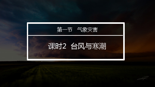 台风与寒潮地理精品课件
