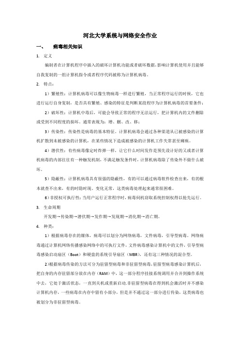 河北大学系统与网络安全作业