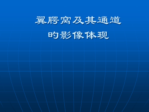 翼腭窝和其通道的CT表现