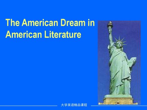 The American Dream in American Literature