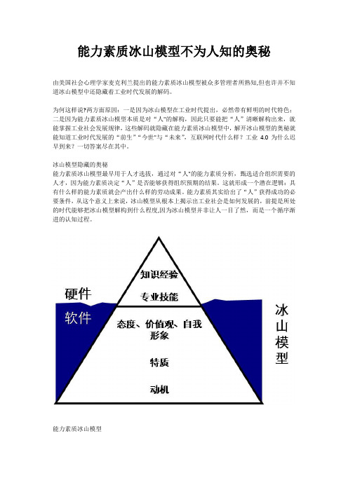 冰山模型【范本模板】