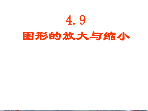 图形的放大与缩小PPT教学课件