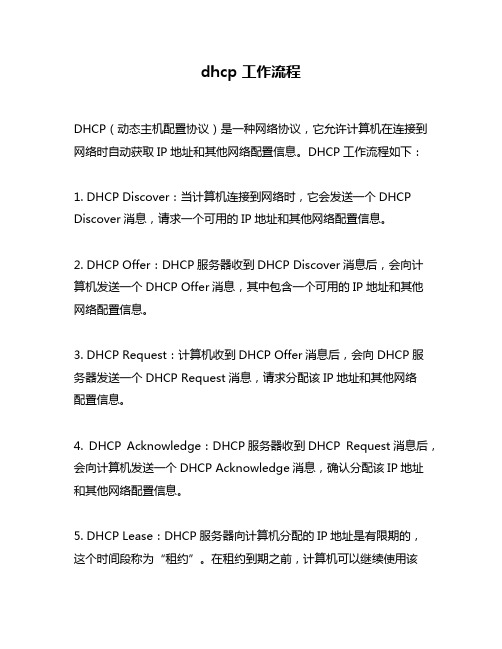 dhcp 工作流程