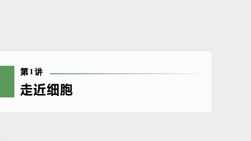 新高考一轮复习走近细胞课件