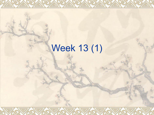 Week 13 (1)英美国家概况 专八复习