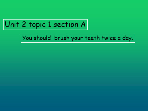 仁爱版九年级英语上册课件： Unit 2 Topic 1 Section A