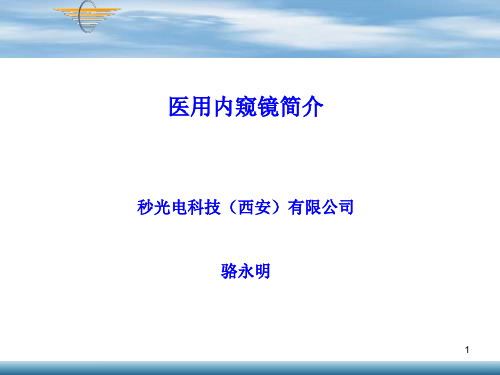 医用内窥镜详细介绍PPT课件