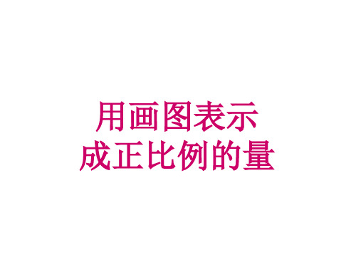 六年级下册数学课件-画图表示成正比例的量 冀教版 (共19页)