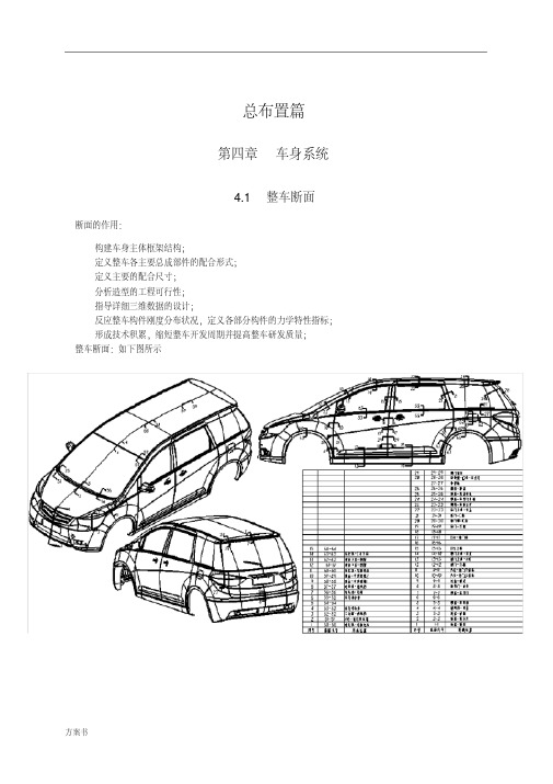 (吉利)整车部设计手册-车身系统