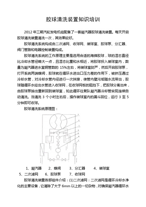 胶球清洗培训