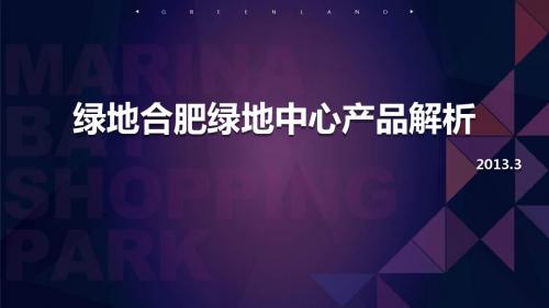 合肥政务新区绿地中心项目产品说明会