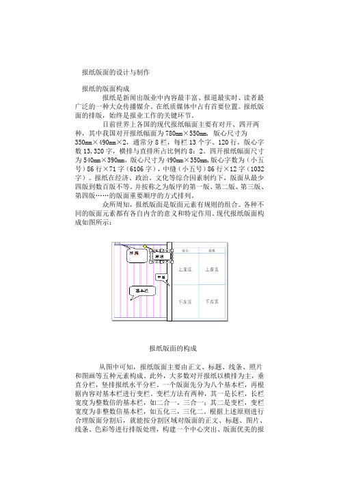 报纸版面的设计与制作