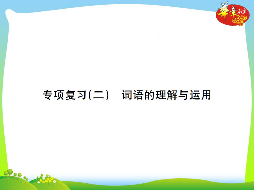 部编版七年级语文下册：专项复习二 词语的理解与运用